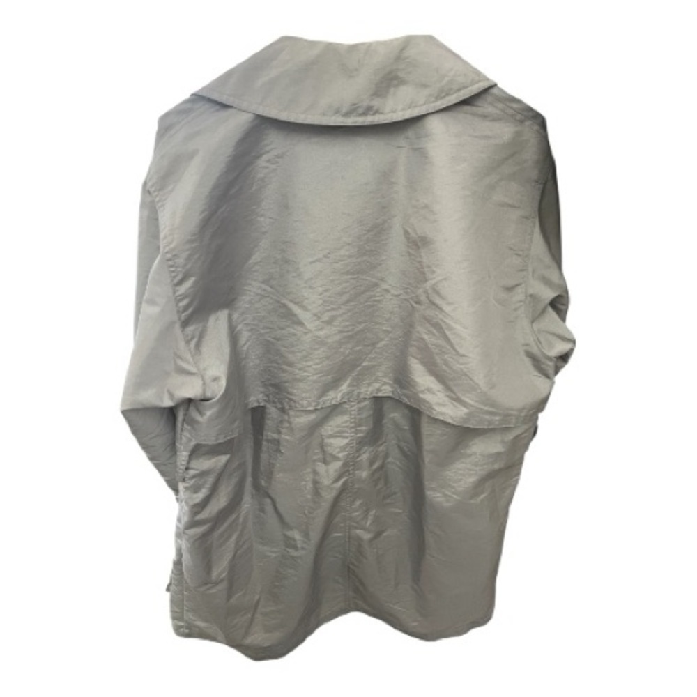 INC International Concepts Silver Belted Trench Coat Women’s Size S - Picture 5 of 6